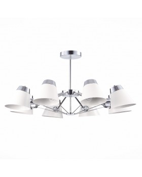 SLE155802-08 Люстра потолочная Хром/Белый E14 8*40W VARIO-foto2