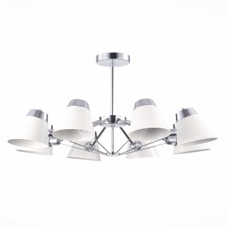 SLE155802-08 Люстра потолочная Хром/Белый E14 8*40W VARIO-foto2