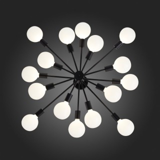 SL419.402.16 Люстра потолочная Черный E27 16*60W ANO-foto5