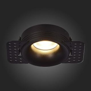 ST218.448.01 Св-к встр. Черный GU10 1*50W  IP20 D85xH30 165-265V Без ламп Встраиваемые светильники-foto4