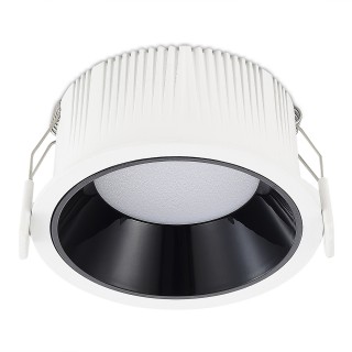 ST755.438.12 Св-к встр. Черный LED 1*12W 3000K 1 080Lm Ra80 120° IP20 D105xH50 100-240V Встраиваемые светильники-foto2