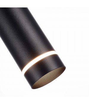ST115.433.12 Светильник подвесной Черный LED 1*12W 3000K 936Lm Ra>90 120° IP20 D80xH300 165-265V Подвесные светильники-foto3