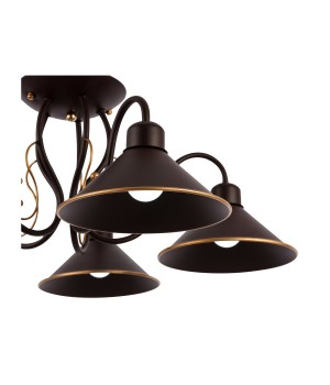 SLE120402-05 Люстра потолочная Темно-коричневый/Черный E27 5*60W CIOLLA-foto11