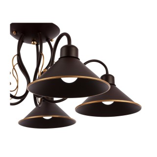 SLE120402-05 Люстра потолочная Темно-коричневый/Черный E27 5*60W CIOLLA-foto11