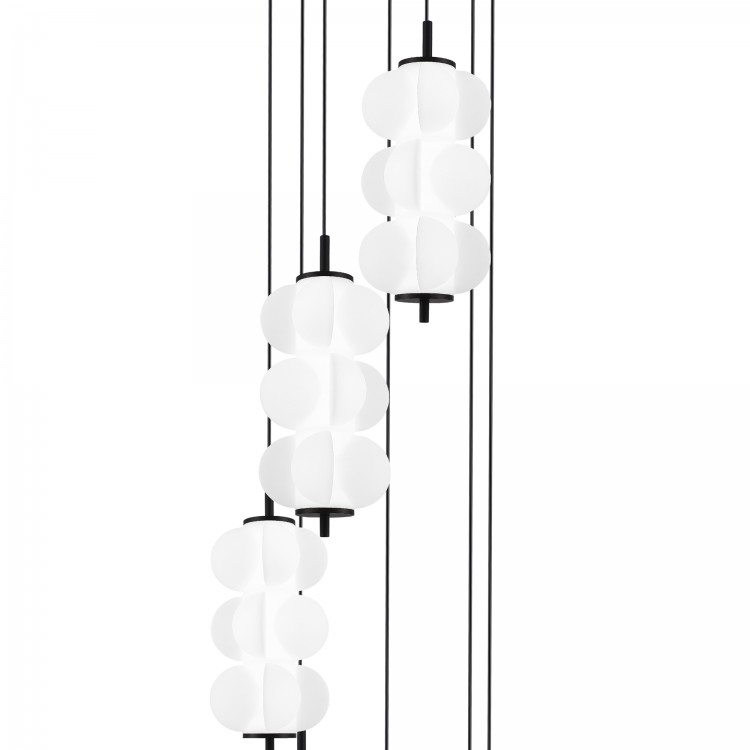 SL6121.403.07 Светильник подвесной ST-Luce Черный/Белый LED 7*8W 3000K TALISMAN