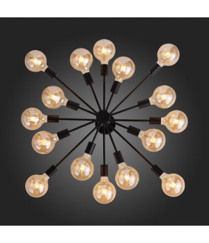 SL419.402.16 Люстра потолочная Черный E27 16*60W ANO-foto24