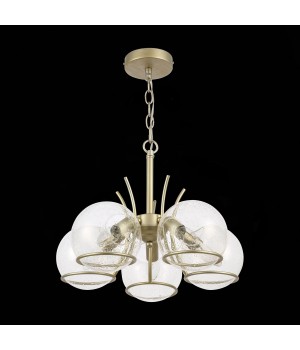 SL1136.203.05 Люстра подвесная Шампань/Прозрачный,С пузырьками воздуха E14 5*40W RESCHEZA-foto5