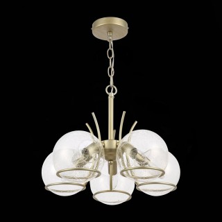 SL1136.203.05 Люстра подвесная Шампань/Прозрачный,С пузырьками воздуха E14 5*40W RESCHEZA-foto5