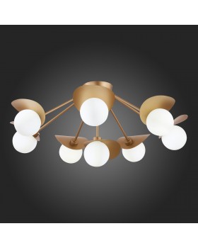 SLE220502-08 Люстра потолочная Золотистый/Белый G9 8*5W BOLZANO-foto7