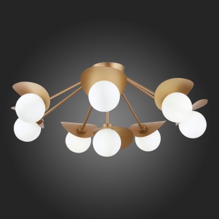 SLE220502-08 Люстра потолочная Золотистый/Белый G9 8*5W BOLZANO-foto7