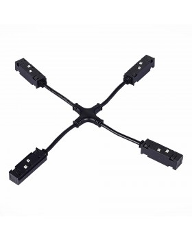 ST006.469.00 Ввод питания X-образный для магнитного шинопровода ST-Luce Черный SKYLINE 48