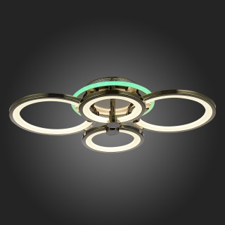 SLE200382-04RGB Светильник потолочный Темный хром/Белый LED 1*100W RGB 8W 3000-6000K LETO-foto8