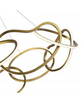 SL6505.203.84 Светильник подвесной ST-Luce Золотистый/Золотистый LED 1*84W 4000K ABRA-foto3