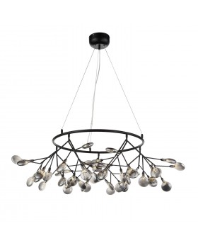 SL411.443.45 Люстра подвесная ST-Luce Черный/Дымчатый G4 45*1,5W RICCARDO-foto2