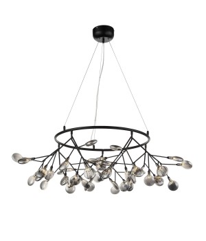 SL411.443.45 Люстра подвесная ST-Luce Черный/Дымчатый G4 45*1,5W RICCARDO-foto2