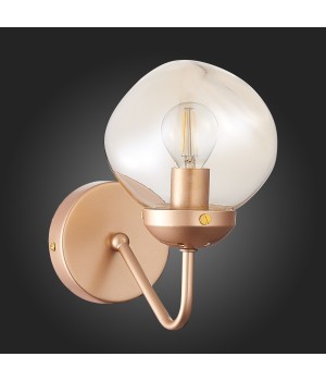 SLE155701-01 Бра Золотистый/Янтарный E14 1*40W MORE-foto6