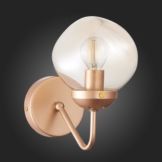 SLE155701-01 Бра Золотистый/Янтарный E14 1*40W MORE-foto6