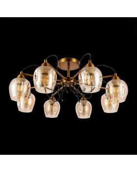 SLE110002-08 Люстра потолочная Бронза/Янтарный E27 8*60W ACRO-foto5