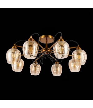 SLE110002-08 Люстра потолочная Бронза/Янтарный E27 8*60W ACRO-foto5