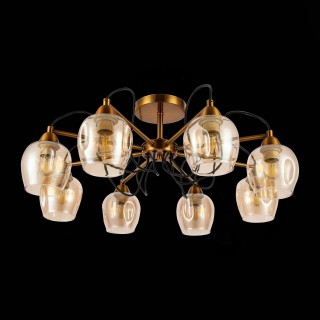 SLE110002-08 Люстра потолочная Бронза/Янтарный E27 8*60W ACRO-foto5