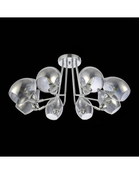 SLE102402-08 Люстра потолочная Хром/Дымчатый E14 8*40W RINNO-foto5