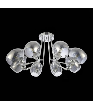 SLE102402-08 Люстра потолочная Хром/Дымчатый E14 8*40W RINNO-foto5