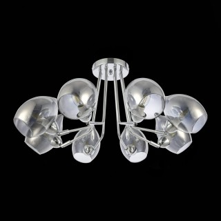 SLE102402-08 Люстра потолочная Хром/Дымчатый E14 8*40W RINNO-foto5