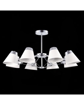 SLE155802-08 Люстра потолочная Хром/Белый E14 8*40W VARIO-foto10