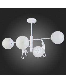 SLE115102-04 Люстра потолочная Белый/Белый E14 4*60W TENATO-foto8