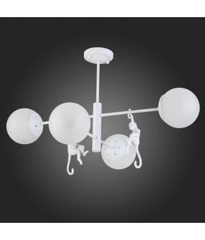 SLE115102-04 Люстра потолочная Белый/Белый E14 4*60W TENATO-foto8