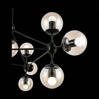 SLE154903-10 Люстра подвесная Черный/Янтарный E27 10*40W LACOTTA-foto6