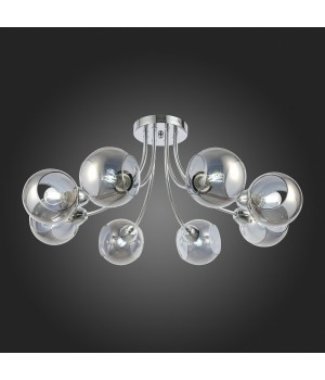 SLE102102-08 Люстра потолочная Хром/Дымчатый E14 8*40W RELOTTE-foto7