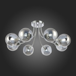 SLE102102-08 Люстра потолочная Хром/Дымчатый E14 8*40W RELOTTE-foto7