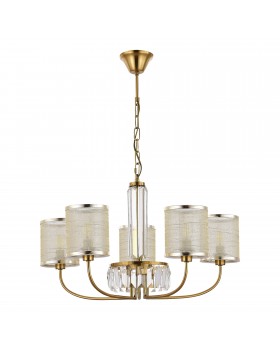 SLE1119-303-05 Светильник подвесной Латунь/Шампань E14 5*40W ELLISSE-foto2