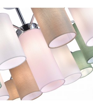 SLE300602-17 Люстра потолочная Хром/Белый, Бежевый, Зеленый E14 17*40W ESSENZA-foto4