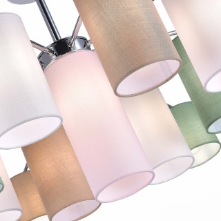 SLE300602-17 Люстра потолочная Хром/Белый, Бежевый, Зеленый E14 17*40W ESSENZA-foto4