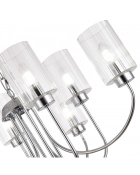 SLE1127-103-08 Светильник подвесной Хром/Прозрачный E14 8*40W TILDA-foto3