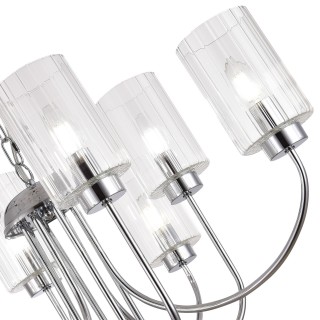 SLE1127-103-08 Светильник подвесной Хром/Прозрачный E14 8*40W TILDA-foto3