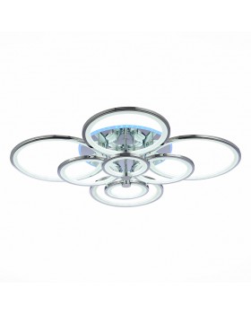 SLE200312-08RGB Светильник потолочный Хром/Белый LED 1*256W RGB 15W 3000-6000K LETO-foto3