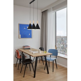 SLE1255-403-03 Светильник подвесной Черный/Черный E27 3*40W ARKET-foto5