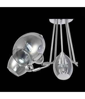 SLE102402-05 Люстра потолочная Хром/Дымчатый E14 5*40W RINNO-foto6