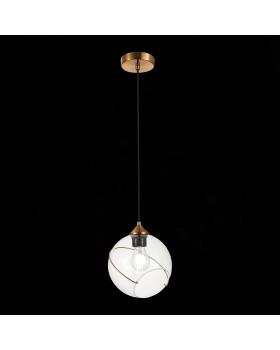 SLE103103-01 Светильник потолочный Золотистый/Прозрачный E27 1*60W SATTURO-foto3