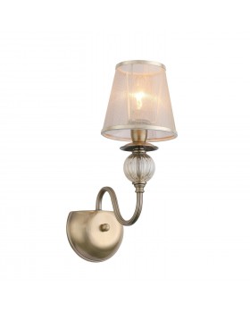 SL185.301.01 Бра Бронза, Прозрачный/Бежевый, Бронза E14 1*40W GRAZIA-foto2