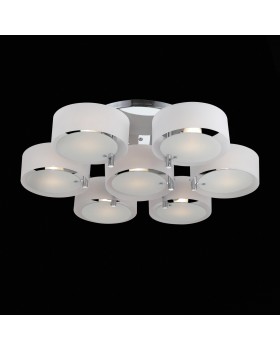 SL483.502.07 Люстра потолочная Хром/Белый E27 7*60W FORESTA-foto2