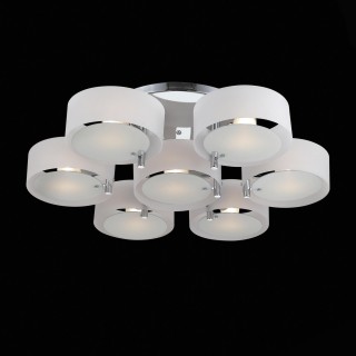 SL483.502.07 Люстра потолочная Хром/Белый E27 7*60W FORESTA-foto2