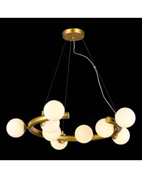 SL1185.203.09 Светильник подвесной ST-Luce Золотистый/Белый G9 9*5W ASOLO-foto4