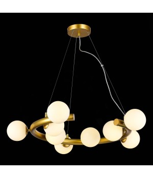 SL1185.203.09 Светильник подвесной ST-Luce Золотистый/Белый G9 9*5W ASOLO-foto4