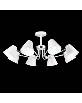 SLE106702-08 Светильник потолочный Белый,Хром/Белый E27 8*60W LERE-foto9