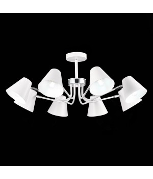 SLE106702-08 Светильник потолочный Белый,Хром/Белый E27 8*60W LERE-foto9