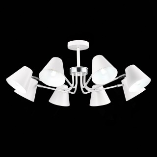 SLE106702-08 Светильник потолочный Белый,Хром/Белый E27 8*60W LERE-foto9